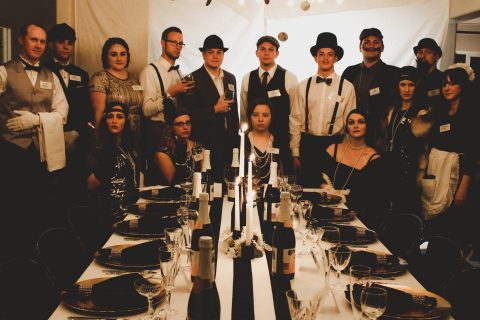 hosting a vintage murder mystery dinner party - The Roost View