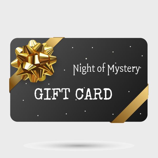 murder mystery game gift card