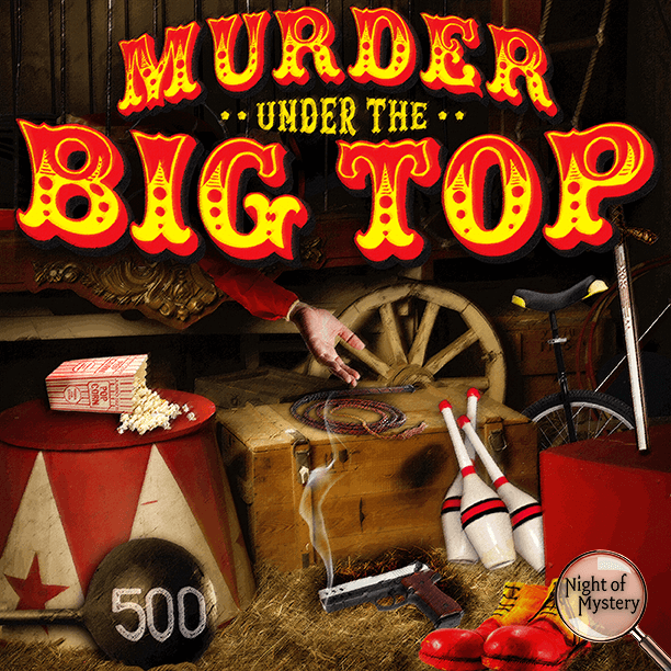 circus murder mystery party kit