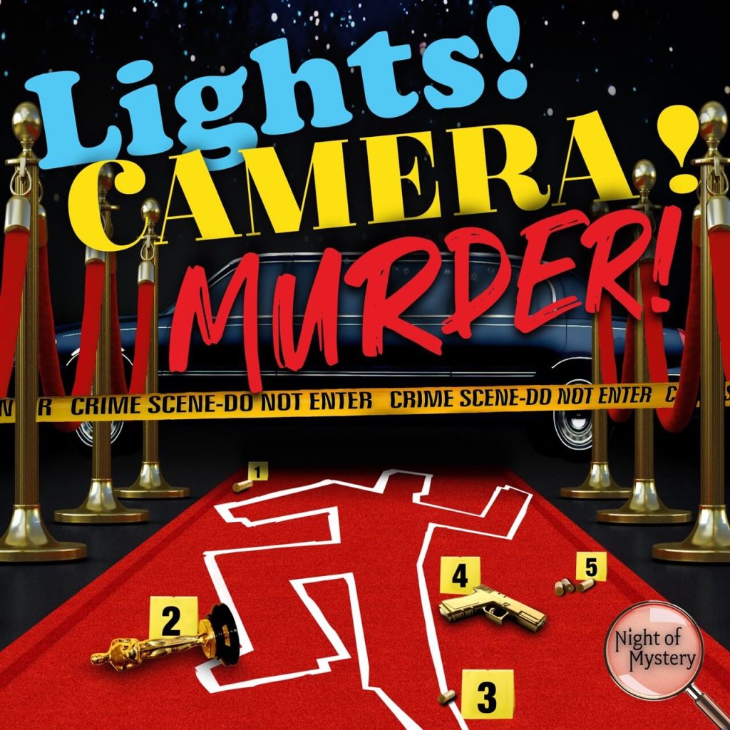Hollywood murder mystery party kit
