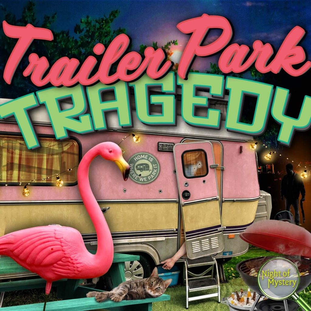 trailer park murder mystery party kit
